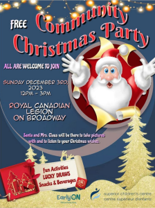 Community Christmas @ Royal Canadian Legion - Branch 429 "Upstairs"