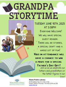 Grandpa Storytime @ Wawa Public Library