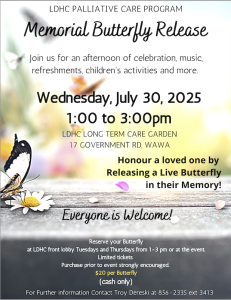 Memorial Butterfly Release @ LDHC Long Term Care Gardens